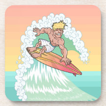 Cool Sunset Surfer