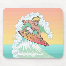 Cool Sunset Surfer