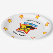 Cool Super Afstudeerder Logo - Personaliseer Naam  Papieren Bordje (Gekanteld)
