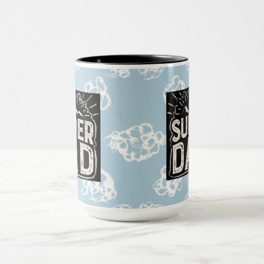 Cool Super Dad Coffee Mok (Midden)