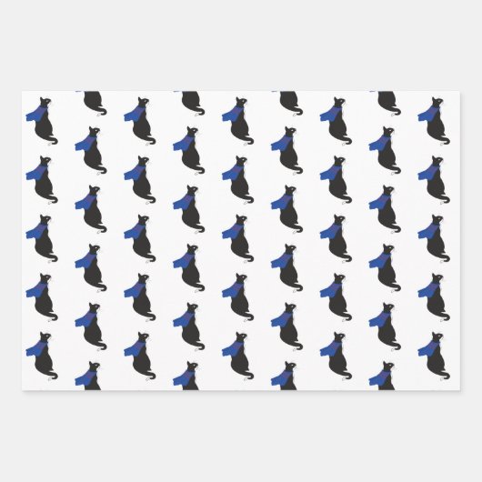 Cool Super Kat - Kat Wrapping Papierblad Inpakpapier Vel (Voorkant)