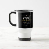 Cool Super Mam Modern Black en Gold Elegant Reisbeker (Links)