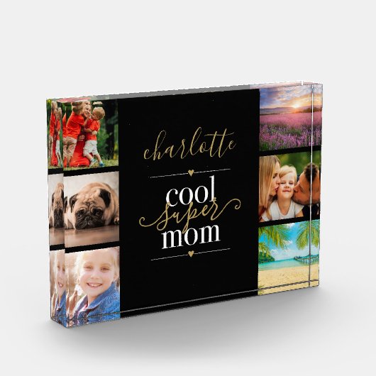 Cool Super mam op maat 6 Fotoblokken (Links)