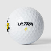 Cool Super Pap Blue Black Yellow White Golfballen (Logo)