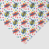 cool superheld betegeld patroon  tissuepapier (Detail)