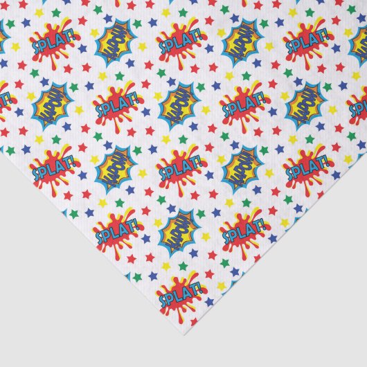 cool superheld betegeld patroon  tissuepapier (Detail)