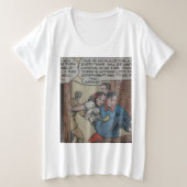 Cool  superheld comic grote maat t-shirt (Design voorkant)