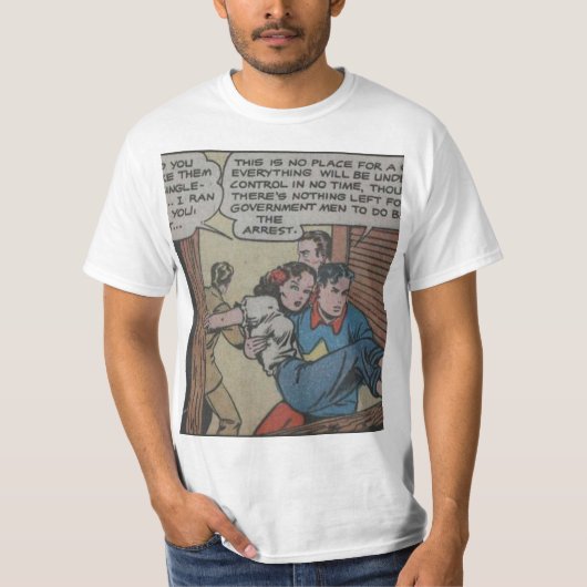 Cool superheld comic t-shirt (Voorkant)