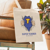 Cool Superheld Teacher Tote Bag
