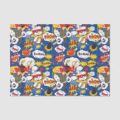cool superheld word art betegeld patroon tissuepapier (Voorkant)