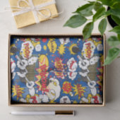 cool superheld word art betegeld patroon tissuepapier (Geschenk)