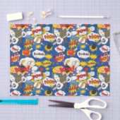 cool superheld word art betegeld patroon tissuepapier (Craft)