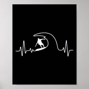 Cool Surfen Voor Mannen Vrouwen Surfer Surfplank S Poster