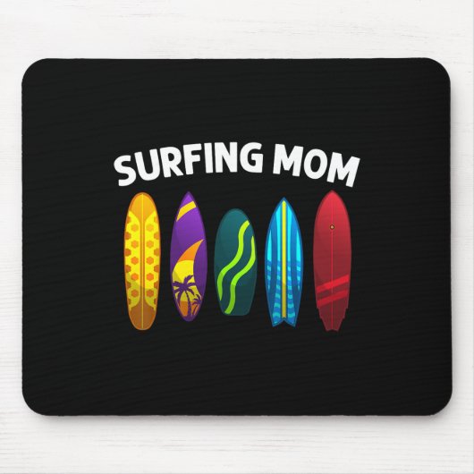 Cool Surfen Voor Moeder Mama Surfer Surfplank Stra Muismat (Voorkant)