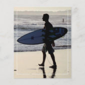 Cool Surfer Afstudeerfeest Foto Flyer (Achterkant)