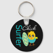Cool Surfer Chick Sleutelhanger (Voorkant)