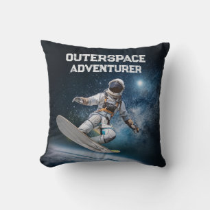 Cool Surfing Astronaut Space Sky Stars Kussen