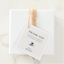 Cool Surfing Beach thema dank u Bedankjes Labels