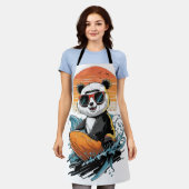 Cool Surfing Panda Beer Schort (Gedragen)
