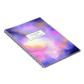 Cool Surreal Clouds Waterverf Design Notitieboek (Rechterzijde)