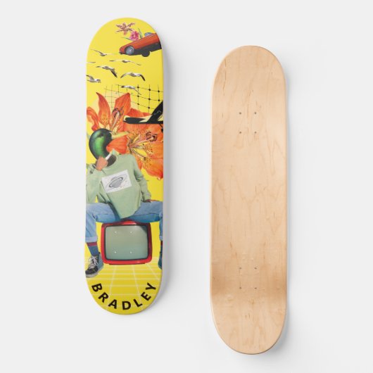Cool Surreal Funny Unieke aangepaste persoonlijke  Persoonlijk Skateboard (Voorkant)