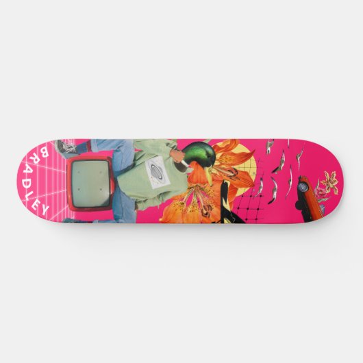 Cool Surreal Funny Unieke aangepaste persoonlijke Persoonlijk Skateboard (Horizontaal)