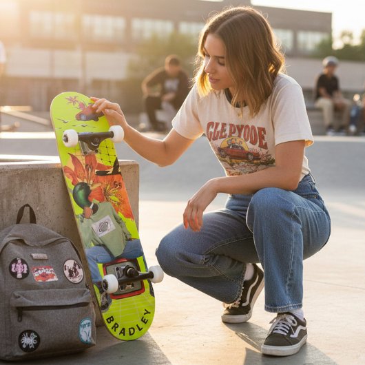 Cool Surreal Funny Unieke aangepaste persoonlijke  Persoonlijk Skateboard