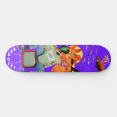 Cool Surreal Grappig Uniek Persoonlijke Naam Persoonlijk Skateboard (Horizontaal)