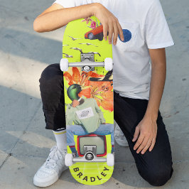 Cool Surreal Grappig Uniek Persoonlijke Naam Persoonlijk Skateboard