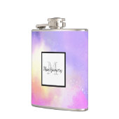 Cool Surreal Space Clouds Waterverf Design Heupfles (Links)