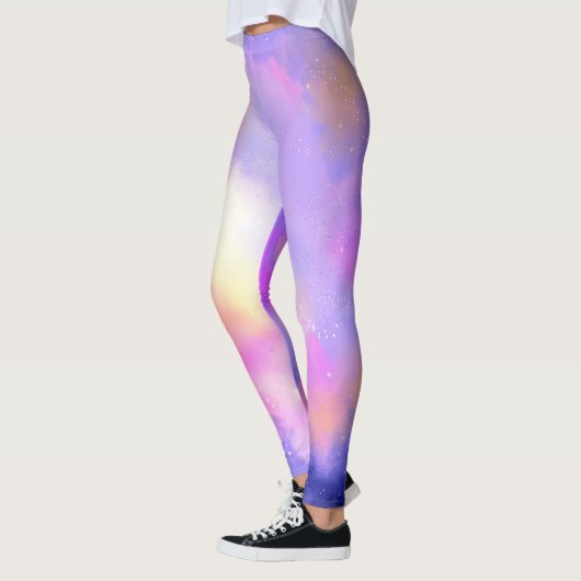Cool Surreal Space Clouds Waterverf Design Leggings (Links)