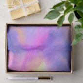 Cool Surreal Space Clouds Waterverf Design Tissuepapier (Geschenk)