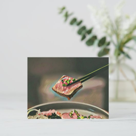 Cool sushi gift briefkaart (Staand voorkant)