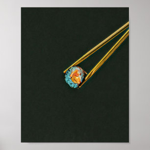 Cool sushi gift poster
