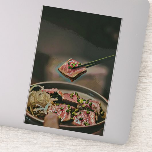 Cool sushi gift sticker (Detail)