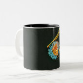 Cool sushi gift tweekleurige koffiemok (Voorkant links)