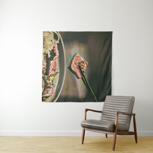 Cool sushi gift wandkleed (In Situ (horizontaal))