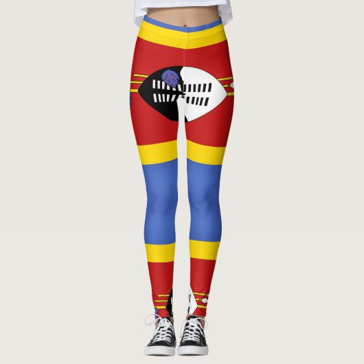 Cool Swaziland Vlag Mode Leggings (Voorkant)