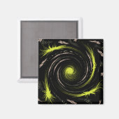 Cool Swirl Artsy-magneet Magneet (Voorkant / Achterkant)