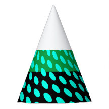 Cool Swirled Aqua Tiled Art Green Black Stripes