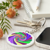Cool Swirls Keychian - Sleutelhanger (Voorkant Rechts)