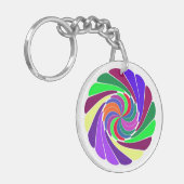 Cool Swirls Keychian - Sleutelhanger (Voorkant Links)