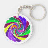 Cool Swirls Keychian - Sleutelhanger (Achterkant)
