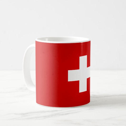 Cool Swiss Flag Koffiemok (Voorkant links)