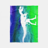 Cool T-rex Dinosaur Fleece Blanket Deken (Voorkant)