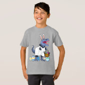 Cool T Rex Easter Basket Dinosaur Shirt Gift (Voorkant volledig)