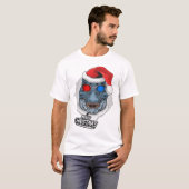 Cool T-Rex Kerstmis T-shirt (Voorkant volledig)