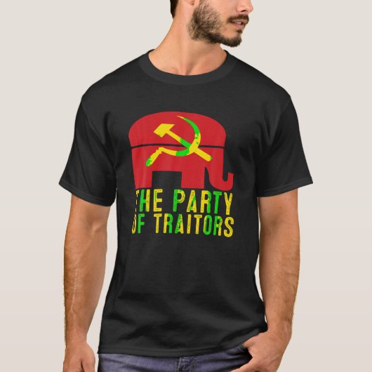 Cool T Shirt De Partij van Verraders Republikeins (Voorkant)