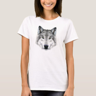 Cool T-shirt met designerprint Grijze Wolf