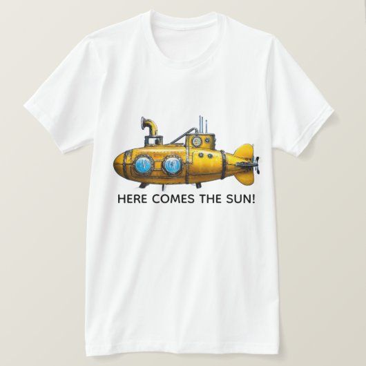 Cool T-shirt met Gele Onderzeeër! (Design voorkant)